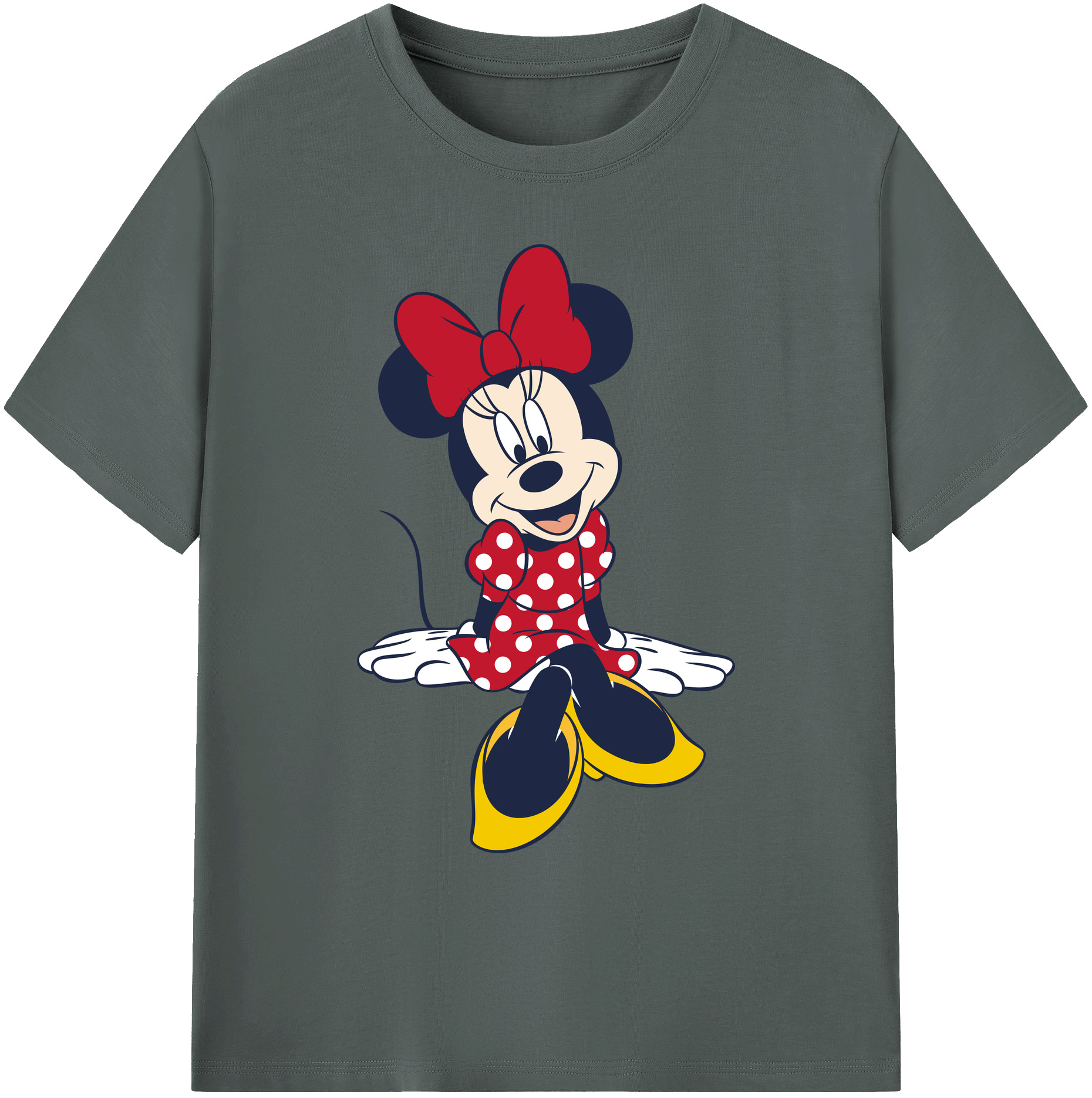 ミッキーマウス Mickey Mouse 綿100％ メンズ半袖Tシャツ｜肌触りやわらか＆通気性